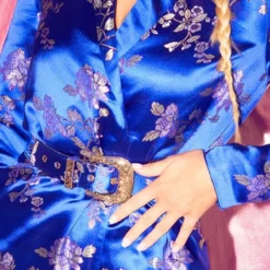 Robe Blazer Manches Longues Bleu Cobalt Style Jacquard à Ceinture -Jolie Vêtue Soldes Magasin dc6b862d3c1a6870ef10e657fee99a86a9498b1f cmg1179 5