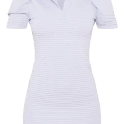 Robe Moulante Bleu Cendré Côtelée à Manches Courtes Bouffantes -Jolie Vêtue Soldes Magasin dd1da9fb0d1d036e08ff25028b3d6b41117c8796 cnb1081 5