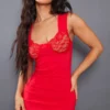 Petite Robe Moulante à Bonnets En Dentelle Rouge -Jolie Vêtue Soldes Magasin dd6e528c6462dd7886e840c1393c5730dd19d28c cnc4807 1