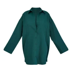 Robe Chemise Oversize En Popeline Vert Forêt à Mancherons Larges -Jolie Vêtue Soldes Magasin ddc56600490496e2c45a904a7f8c34c092280af8 cnc6731 5