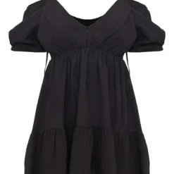 Robe Droite Texturée Noire à Manches Bouffantes Et Col En V 11 Robe Droite Texturée Noire à Manches Bouffantes Et Col En V -Jolie Vêtue Soldes Magasin ddd9f791ca5c1ae2d1e7893d1a0b340dacfd1b01 cmy1762 6