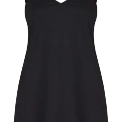 Logic Robe Noire Style Caraco à Dos Nu -Jolie Vêtue Soldes Magasin de2c6542e3917aaec5f0a08b937bbf2b8049ab7c CLV6859 5