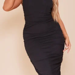 Shape Robe Mi-longue Bustier En Mesh Noir à Corset Froncé -Jolie Vêtue Soldes Magasin df9a25dc02f96d4079cd2b4d478461e03a867273 cnb0865 4