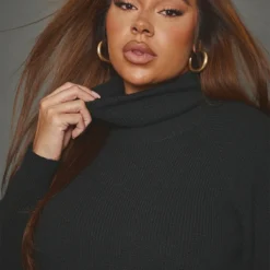 Plus Robe Pull En Maille Tricot Douce Noire à Col Montant 10 Plus Robe Pull En Maille Tricot Douce Noire à Col Montant -Jolie Vêtue Soldes Magasin dfb07470aead444c3ddf2f44c81f761838f401bd cnb2029 4