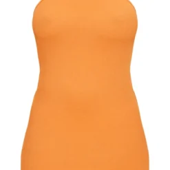 Robe Moulante Mandarine Très Côtelée à Dos Nageur -Jolie Vêtue Soldes Magasin e10985dade0aead2433258c8e36ceb2876bbcfa4 cnd5438 5