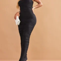 Shape Robe Bustier Longue Froncée Noire -Jolie Vêtue Soldes Magasin e1e231ae6c98c6cbca2dccbc114a0a05a2b5e173 cme0425 4