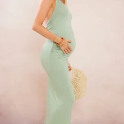 Maternité Robe De Grossesse Longue Vert Sauge à Dos Nu 9 Maternité Robe De Grossesse Longue Vert Sauge à Dos Nu -Jolie Vêtue Soldes Magasin e3cfc1f9cd8556289cff239b2ac4856a913bd6bf cnf1275 3