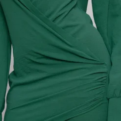 Robe Chemise Tissée Bleu Sarcelle Texturée Très Décolletée à Manchettes évasées -Jolie Vêtue Soldes Magasin e3ef39cb27991644c9f9c5b056bc28e4dd6d2033 cnb9160 4