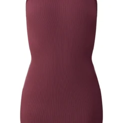 Robe Moulante Côtelée Prune à Dos Nageur Et Contours -Jolie Vêtue Soldes Magasin e438ce0be02b76df934bfc4957d4b991566bf007 cnc6634 5