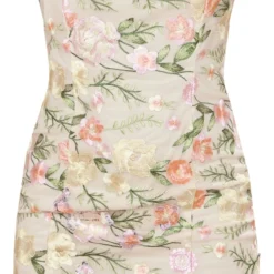 Robe Bustier Moulante Multicolore Fleurie Appliquée -Jolie Vêtue Soldes Magasin e5138567b1b0e1c624c9e05bb02ddbedc5cc3e71 cnd7554 5