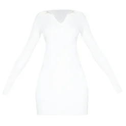 Mini Robe Moulante En Maille Tricot Côtelée Crème à Manches Longues -Jolie Vêtue Soldes Magasin e551bd08395f56f381c8b5edfa06d7ff7537cee1 cms7675 6