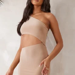 Tall Robe Longue Moulante Découpée Gris Pierre -Jolie Vêtue Soldes Magasin e563e7ab8a979635592918d1bde40ccabf76b553 cne2191 4