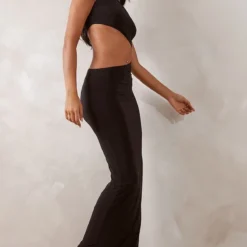 Tall Robe Longue Moulante Découpée Noire -Jolie Vêtue Soldes Magasin e59735410d9c6ee1a370bb01afa3048879725ff0 cne2190 3