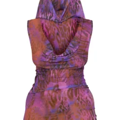 Shape Mini Robe En Mesh Violet Foncé Imprimé à Col Bénitier Et Capuche -Jolie Vêtue Soldes Magasin e5fd305e3559a8e3afe22c8d21bdb307e920362f cne3545 5