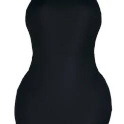 PRETTYLITTLETHING Shape Mini Robe Côtelée Noire à Dos Nageur -Jolie Vêtue Soldes Magasin e6629208920340d5ec7ad0f626e4b890acbd47f8 cnd2632 5