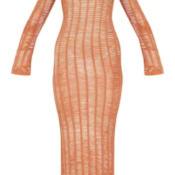 Robe Longue En Maille Tricot Marron Clair à Franges Et Dos Nu -Jolie Vêtue Soldes Magasin e6669748dcfa35277fc5ec6da9196fd1d9457c0f cnc6520 5