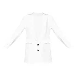 Robe Blazer Décolletée Blanche à Détail Poches -Jolie Vêtue Soldes Magasin e6f035ae9fa5dfa37ce6cc193f691c08b9d1e7ed cne1554 5