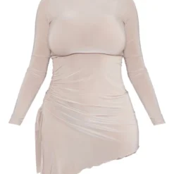 Logic Shape Robe Très Moulante Gris Pierre à Manches Longues Et Côtés Froncés -Jolie Vêtue Soldes Magasin e8a74cf3669e1a08c05aa1d67a4015c4f1b1b241 cnd0625 5