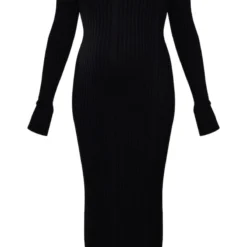Maternité Robe Moulante De Grossesse Longue En Maille Tricot Noire à Nouer Derrière -Jolie Vêtue Soldes Magasin e91239b982486fa03a76bd90858720ee20e21ee1 cnb9978 5