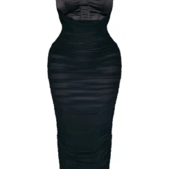 Shape Robe Corset Longue En Mesh Noir à Fronces -Jolie Vêtue Soldes Magasin e96ac1b6c51546f6f8f3ce5a4bf221fc73b6c7a1 cnc8785 5