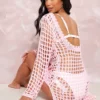 Petite Mini-robe Rose En Maille Tricot Ajourée -Jolie Vêtue Soldes Magasin e994cc4ca2c697771c0e9413e52e999f80bb6723 cnd7094 1