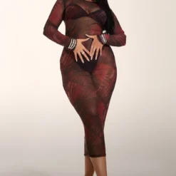 Plus Robe Longue En Mesh Bordeaux Imprimé Jean 8 Plus Robe Longue En Mesh Bordeaux Imprimé Jean -Jolie Vêtue Soldes Magasin e9e5a9fe6afa42b83ff0f72d04694d3c6fff9876 cnc5570 3