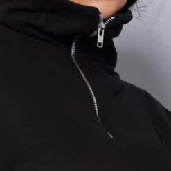 Zero Plus Robe Sweat Noire à Zip -Jolie Vêtue Soldes Magasin ea14d94b17c611d5b54bc658e4687842e32f1517 cnb7043 4