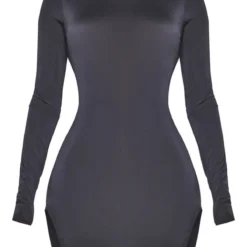 Robe Très Moulante Noire à Côtés Découpés -Jolie Vêtue Soldes Magasin eb056a34d1734779dfe4a92b72a38e592a2988b6 cnb7476 5