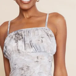 Robe Moulante Imprimé Abstrait Gris à Bretelles -Jolie Vêtue Soldes Magasin eb4bdfddde1eae52a4c15af9dd0b32f856540b43 cnd5775 4