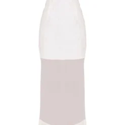 Robe Bustier Longue Crème En Mesh Et Mousseline De Soie Texturés -Jolie Vêtue Soldes Magasin ebd5b4366c48defa4a603724deeaef8c3846c372 cne2936 5