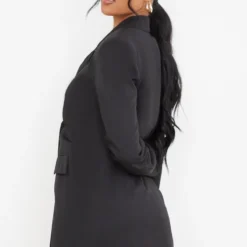 Tall Robe Blazer Oversize Noire -Jolie Vêtue Soldes Magasin ec839e27c8523cf8e9f907aaf1a3447fcf82d402 cmt3269 2