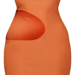 Shape Mini Robe Moulante Orange Brûlé Découpée -Jolie Vêtue Soldes Magasin ed502fd2fe97889c46b057bc5e806f2f77030674 cnd5252 5