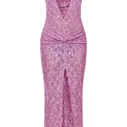 Robe Longue Drapée Lilas En Sequins à Décolleté Et Dos Nu -Jolie Vêtue Soldes Magasin edbfe85cd632d6e1ccee961bfbb5bfcd5d9c85cc cne3770 5