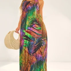 Diamond Robe De Plage Multicolore Imprimé Feuilles Oversize à Dos Ouvert 9 Diamond Robe De Plage Multicolore Imprimé Feuilles Oversize à Dos Ouvert -Jolie Vêtue Soldes Magasin eed7edf7dca8397d3c910e9ec168f4c3cc0d108f cne1627 3