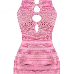 Petite Mini Robe Rose Découpée En Maille Crochet -Jolie Vêtue Soldes Magasin ef6de974286c6d4cc0312a1e26d808925a2711e9 cmw7895 6