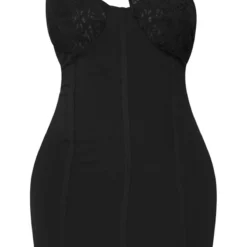 Shape Robe Asymétrique Moulante Noire Détail Dentelle -Jolie Vêtue Soldes Magasin f027718072dab6f7b2a1a7adff229023ad445fb4 cna5999 5