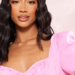 Petite Mini-robe Rose à Manches Bouffantes -Jolie Vêtue Soldes Magasin f0d116e9fec328ff2b52a197ab45d2a62e83443e cne2102 4