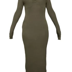 Robe Mi-longue Vert Sauge Kaki En Jersey à Noeud Sous Le Buste -Jolie Vêtue Soldes Magasin f1486feec213bfb642941e9ec53ba8b4246b6139 cnc9055 5