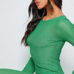 Robe Longue Texturée Ajourée Vert Foncé à Manches Longues 9 Robe Longue Texturée Ajourée Vert Foncé à Manches Longues -Jolie Vêtue Soldes Magasin f28cc3f02b54a29dc43150954876597fcf4de07b cne8469 4