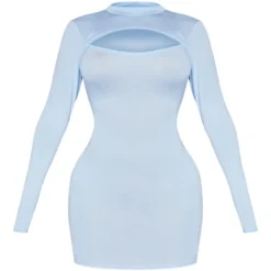 Shape Robe Moulante Découpée En Jersey Bleu Ciel à Manches Longues -Jolie Vêtue Soldes Magasin f2c3ff001ff119feca527c44c97e3e1288d2e377 cnd2679 5