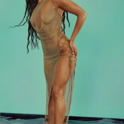 Robe De Plage Longue Café Au Lait En Résille à Lacets Et Strass -Jolie Vêtue Soldes Magasin f3dc0d8ceba2b11666259f731f5ea67ba83d1d03 cmz4768 5