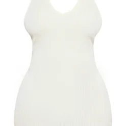 Shape Robe Moulante Crème En Maille Côtelée Contrastante à Dos Nu -Jolie Vêtue Soldes Magasin f413b446b047a5a06909320106eee843175c18f5 cne0555 5