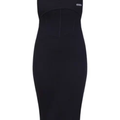 Renew Robe Corset Mi-longue Côtelée Noire -Jolie Vêtue Soldes Magasin f4852e06d6f9b2f6640c2a6fbdc6cc9d61b6dc75 cnc1185 5