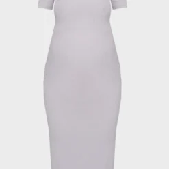 Maternité Robe De Grossesse Mi-longue Gris Chiné Côtelée à Col Rond -Jolie Vêtue Soldes Magasin f5c32c5e008baa0167d49b1040c120e601a20d84 cnd0533 5