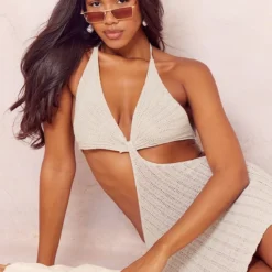 Robe Crème En Crochet à Dos Nu Noué -Jolie Vêtue Soldes Magasin f6326e0003697646148affafa6b684cd547fbd2f cna1247 4