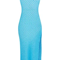 Tall Robe Longue En Maille Crochetée Bleu Turquoise à Dos Nu 10 Tall Robe Longue En Maille Crochetée Bleu Turquoise à Dos Nu -Jolie Vêtue Soldes Magasin f6de9de8f327e80d3ab44ba2b1eb4f27bfdf4594 cne8210 5