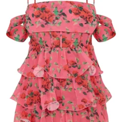 Plus Robe Moulante Rose Fleurie à Fronces -Jolie Vêtue Soldes Magasin f74ea26651a7edcf57f2a201e2bfc88ee4032bc5 cne0713 5
