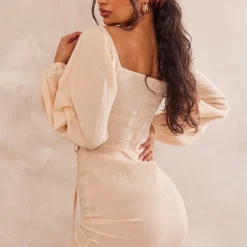 Robe Moulante Effet Lin Gris Pierre Froncée à Découpes -Jolie Vêtue Soldes Magasin f763578c5144fc56364b6af990ce64e033e085f9 cnd2243 2