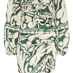 Robe Moulante Effet Lin Vert Froncée à Découpes -Jolie Vêtue Soldes Magasin f7d468da8d5c53865b8087c5cc12565827296323 cnd2242 5