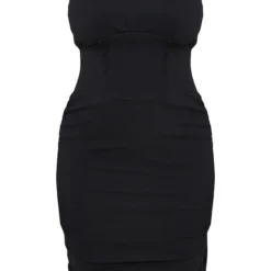 Shape Robe Mi-longue Noire à Buste Froncé -Jolie Vêtue Soldes Magasin faa49d1d44d04fcf9c9e2493f1e3d1ea98279e90 cna2834 5